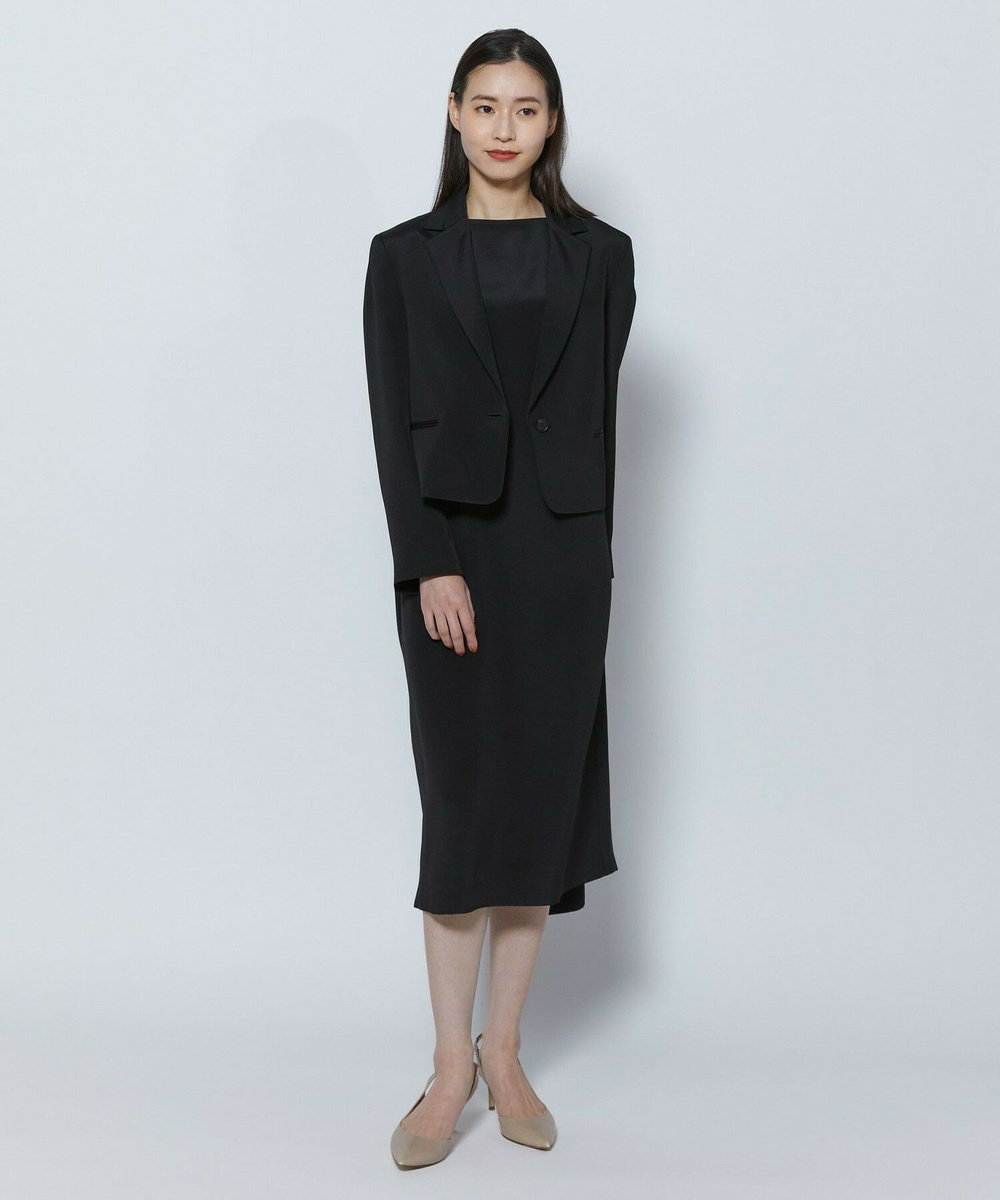 L'EQUIPE COUTURIER シルク二重織ジャケット ブラック