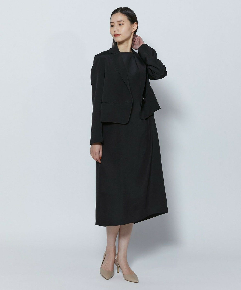 L'EQUIPE COUTURIER シルク二重織ジャケット ブラック