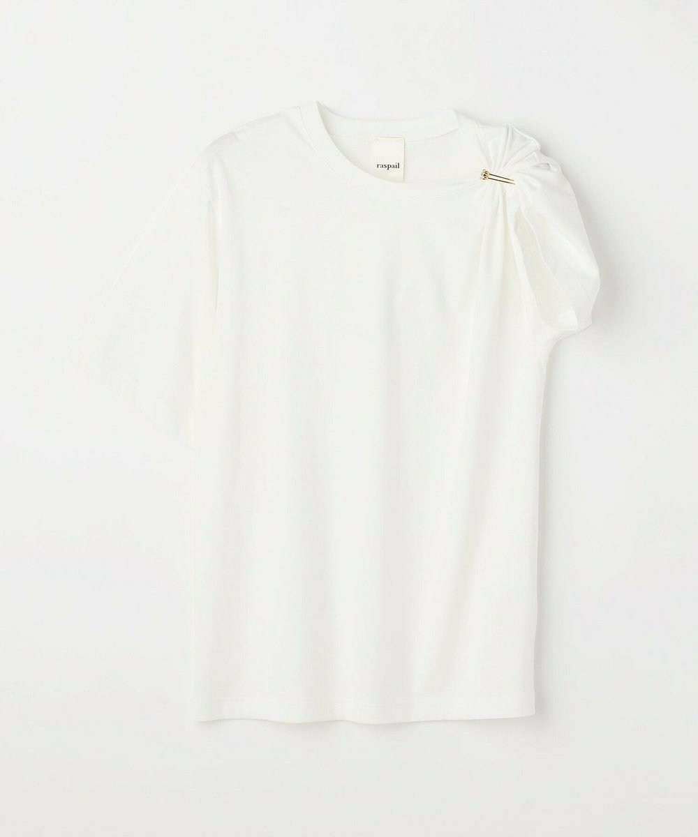L'EQUIPE raspail × L'EQUIPE ピン付きデザインカットソー ホワイト