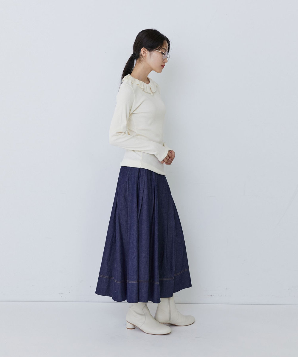 congés payés ADIEU TRISTESSE フリルカラーインナーカットソー キナリ