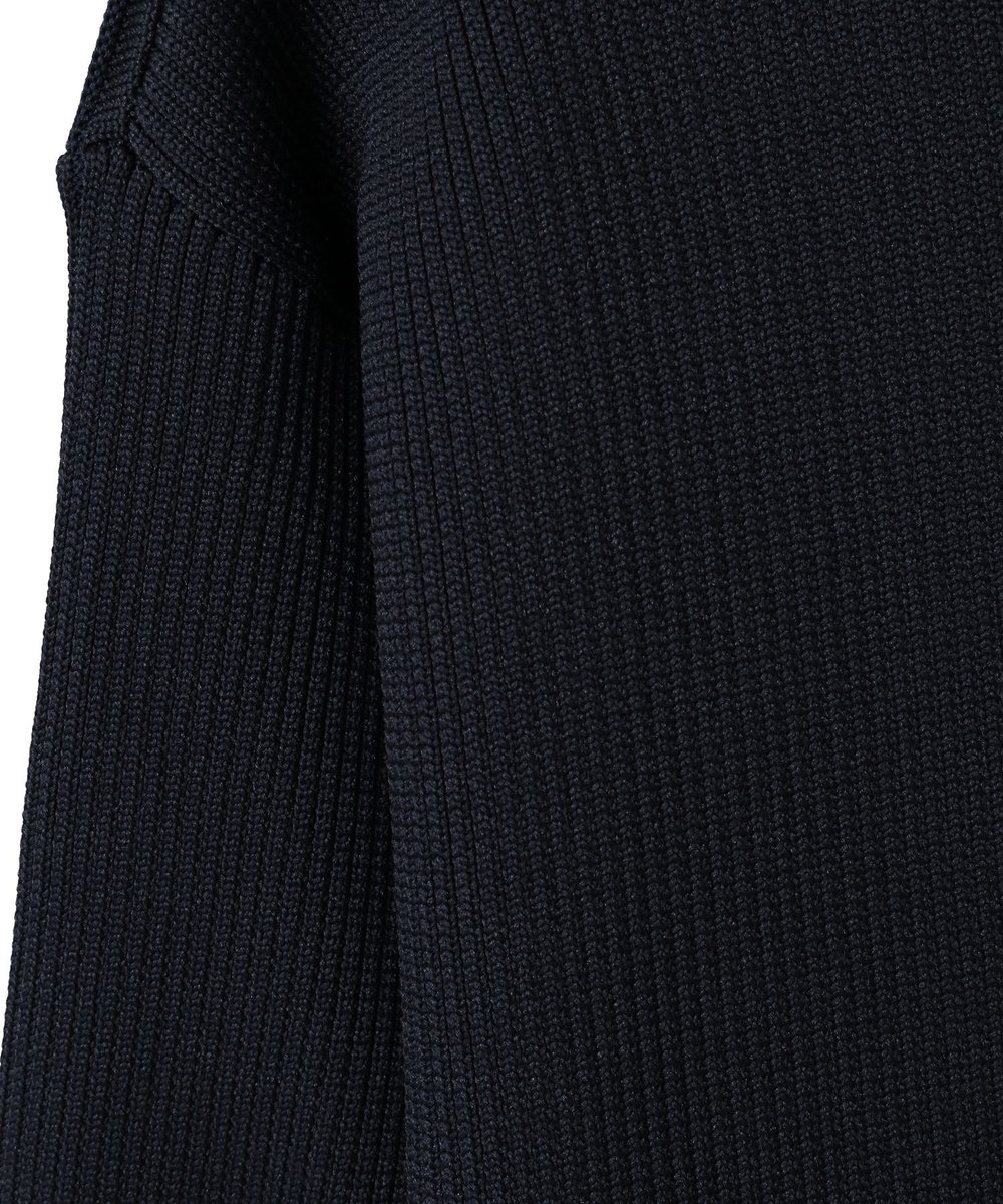 MEN'S BIGI 【ACTIVE TAILOR/アクティブテイラー】リンクスブロックジャカードカーディガン ネイビー