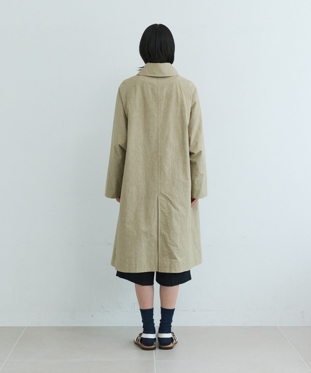 LOISIR グランジコットンポプリンステンカラーコート［ライナー着脱可］ ベージュ