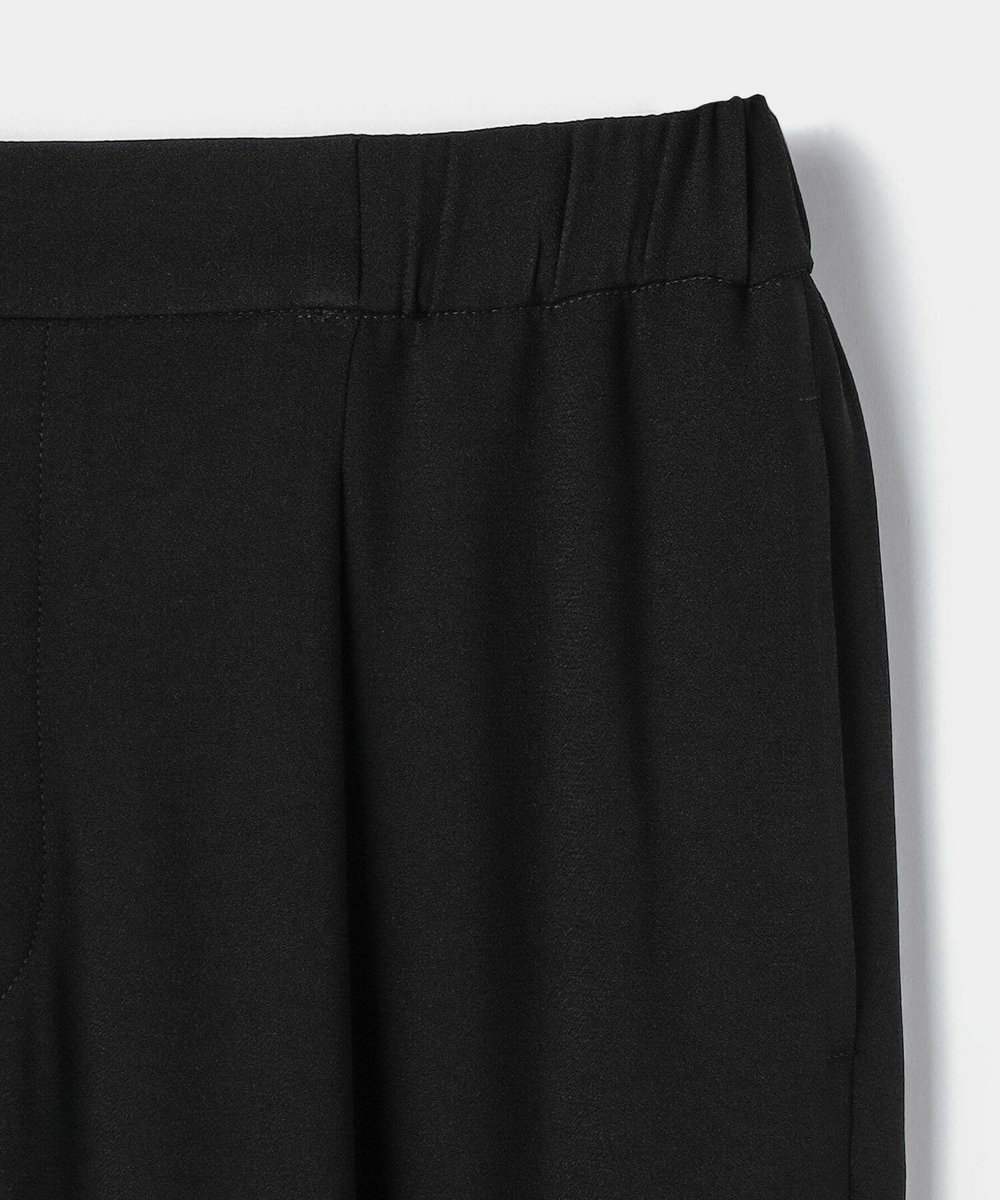 L'EQUIPE バックサテンストレートパンツ ブラック