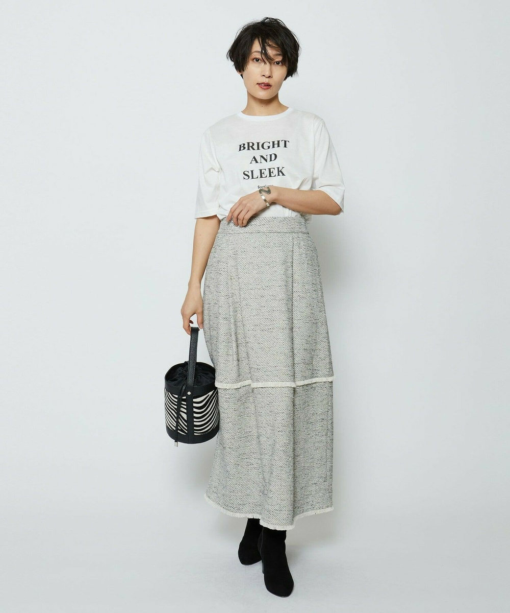 feerique コットン天竺Tシャツ オフホワイト