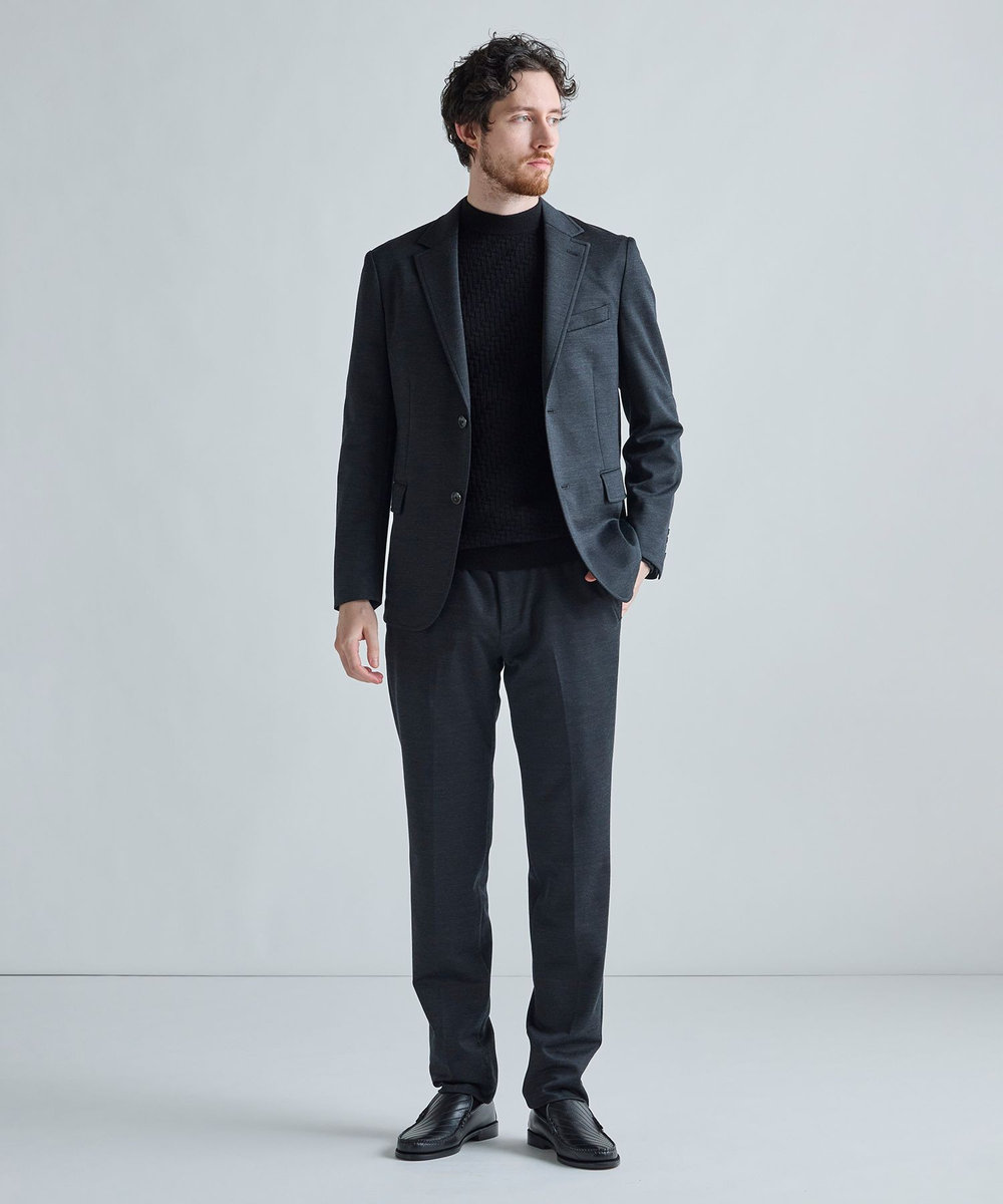 MEN'S BIGI 《別注》COLE HAAN ウールブレンドシャイニーポンチセットアップパンツ ブラウン