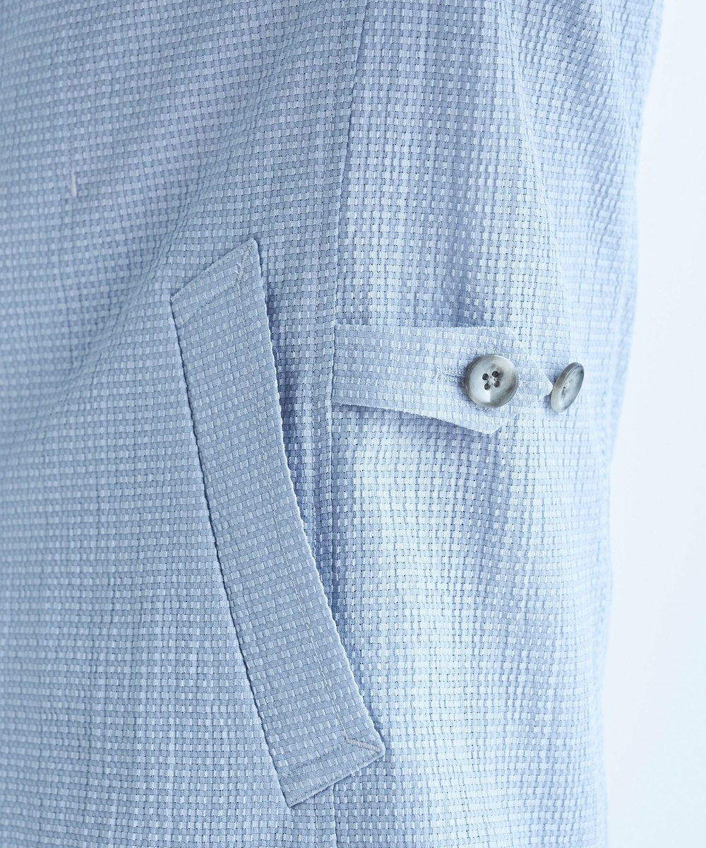 MEN'S BIGI シアリーブリーゼ ライトブルゾン＜ストレッチ＞＜通気性＞ サックスブルー
