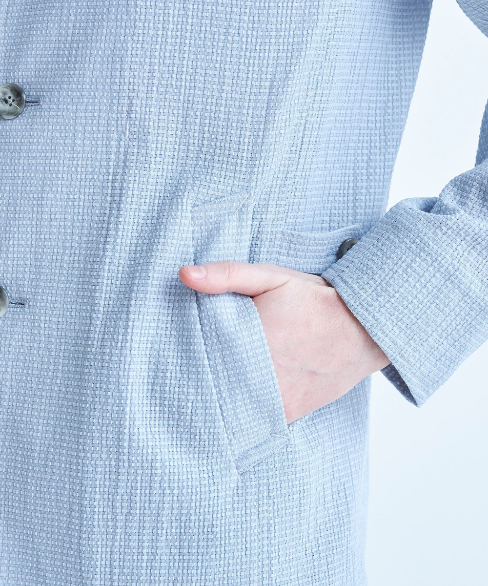 MEN'S BIGI シアリーブリーゼ ライトブルゾン＜ストレッチ＞＜通気性＞ サックスブルー