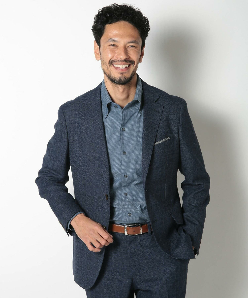 MEN'S BIGI アドバンレザーリバーシブルドレスベルト キャメル