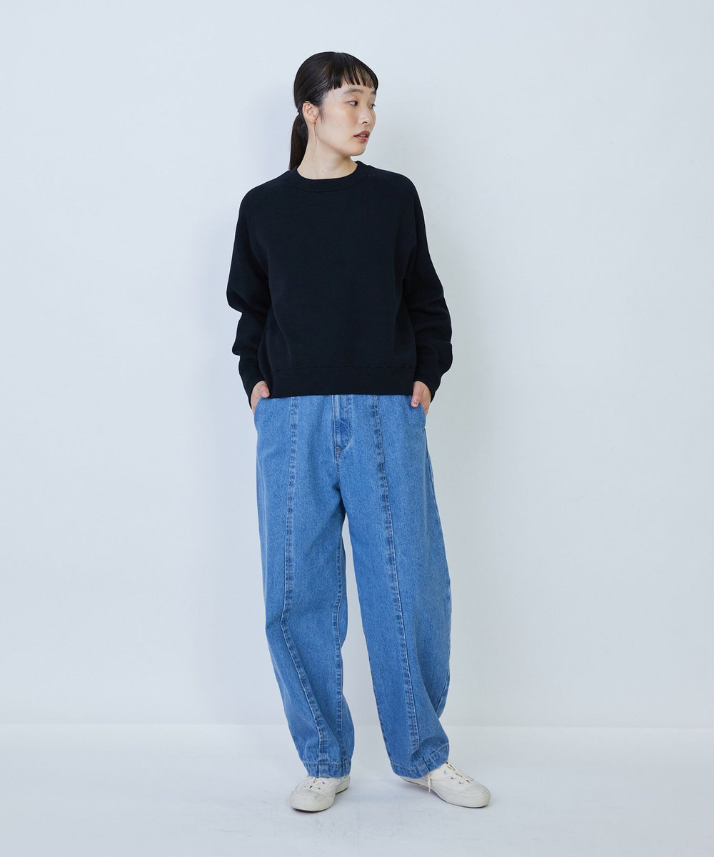 LOISIR デニムバルーンパンツ ライトブルー