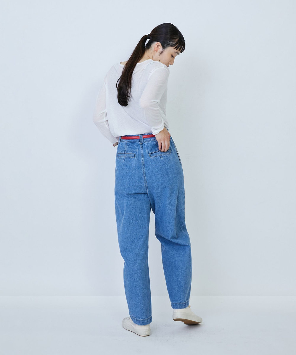 LOISIR デニムバルーンパンツ ライトブルー