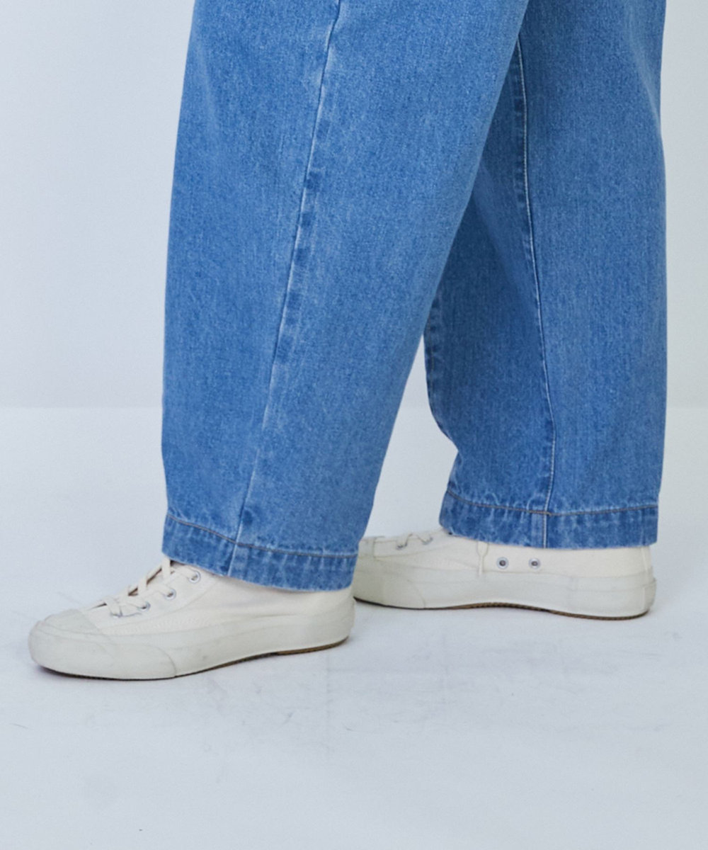 LOISIR デニムバルーンパンツ ライトブルー