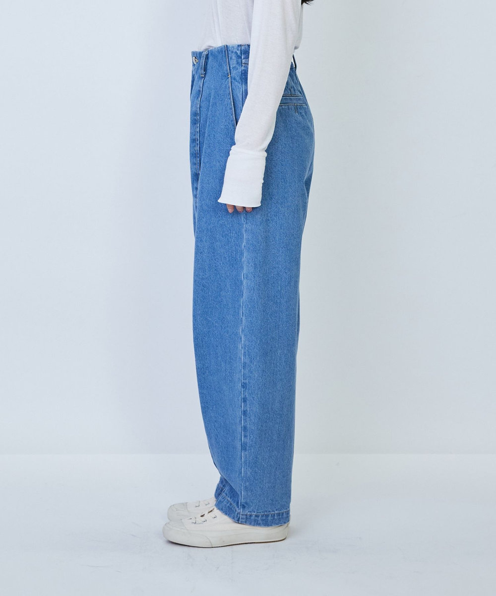 LOISIR デニムバルーンパンツ ライトブルー