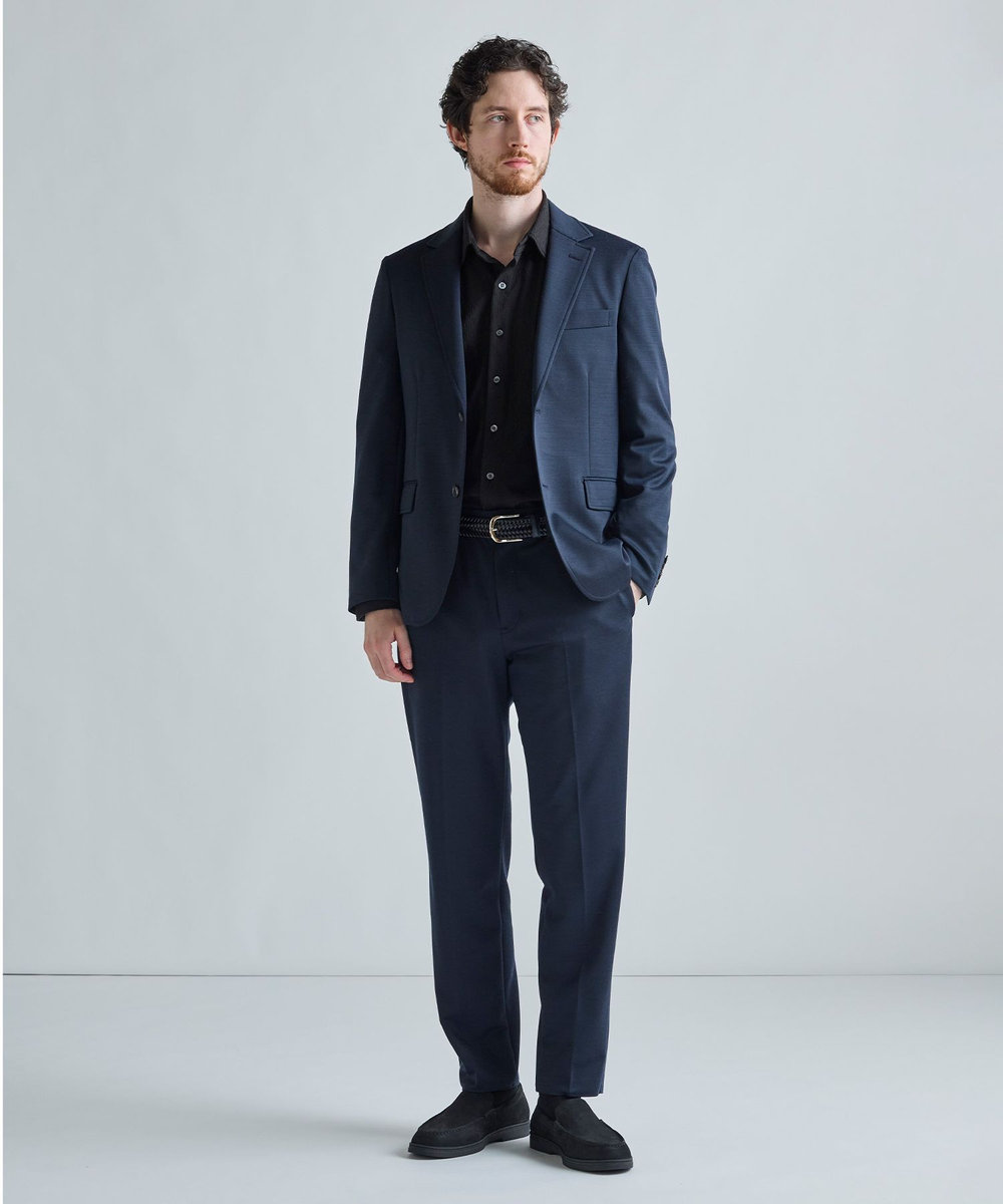 MEN'S BIGI 《別注》COLE HAAN ウールブレンドシャイニーポンチセットアップパンツ ブラウン