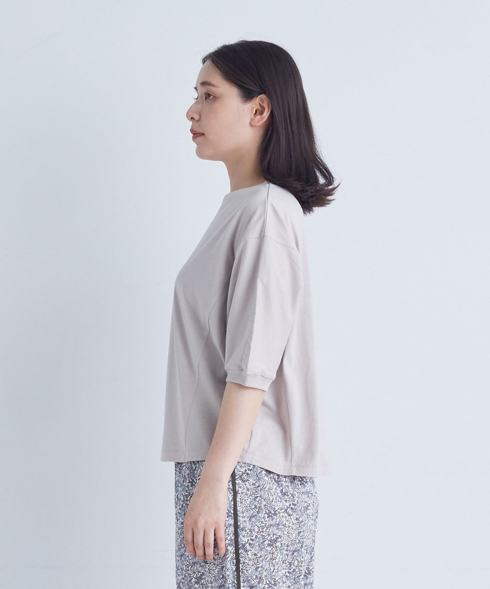 ADIEU TRISTESSE オフボディシルエットTシャツ ベージュ
