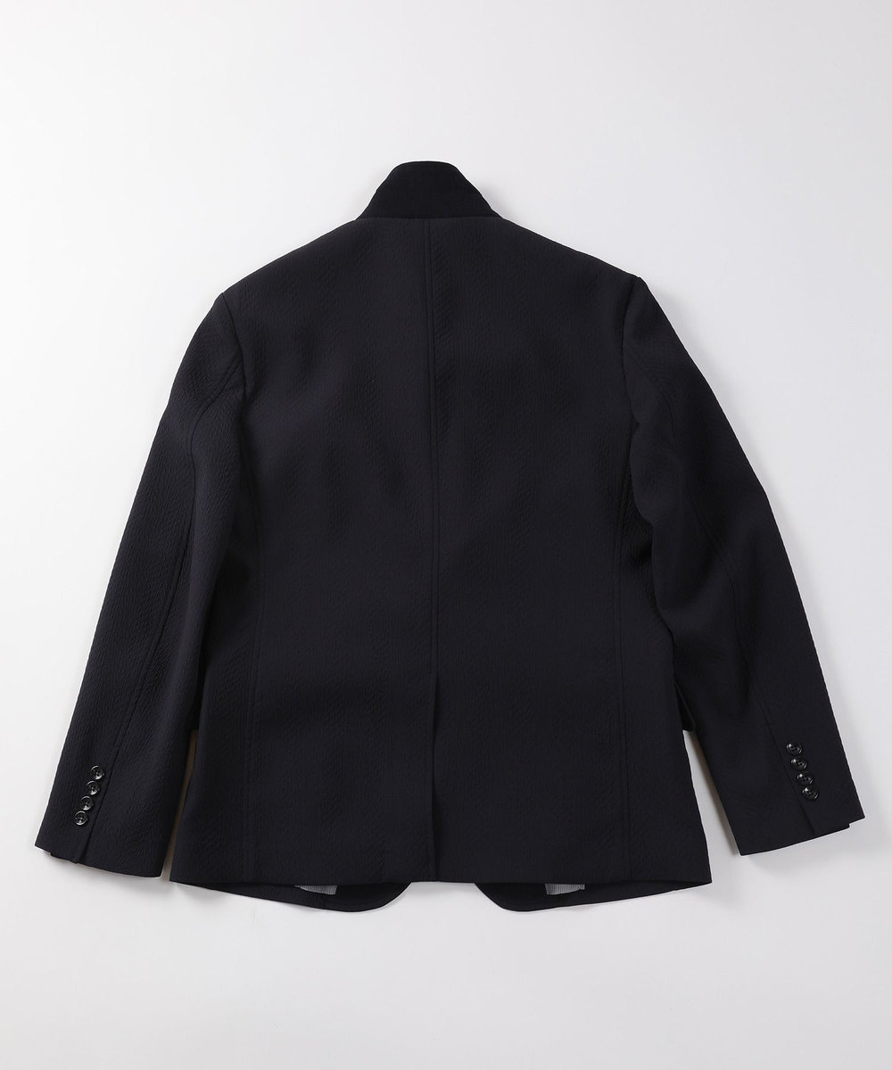MEN'S BIGI ヘリンボーンストレッチジャケット ネイビー