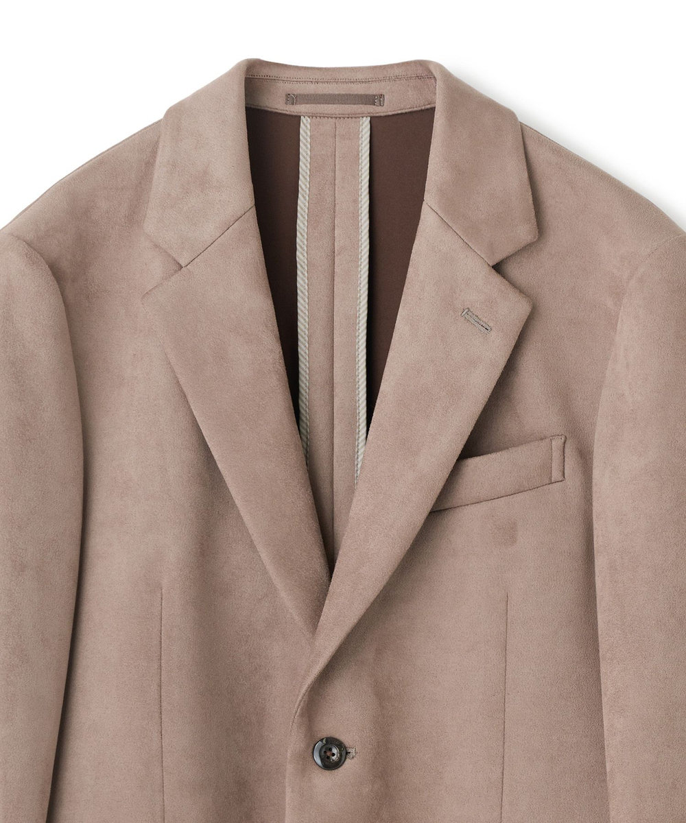 MEN'S BIGI スエードダンボール リラックスセットアップジャケット ベージュ
