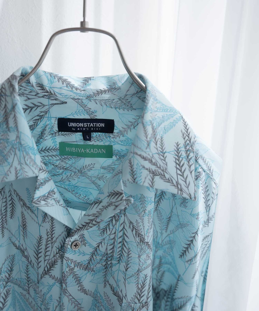 UNION STATION UNION STATION by MEN'S BIGI×HIBIYA-KADAN コラボシャツ サックスブルー