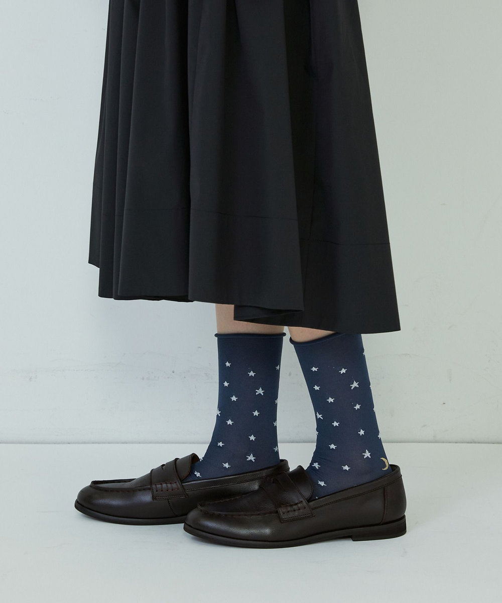 ADIEU TRISTESSE 星空ソックス ネイビー