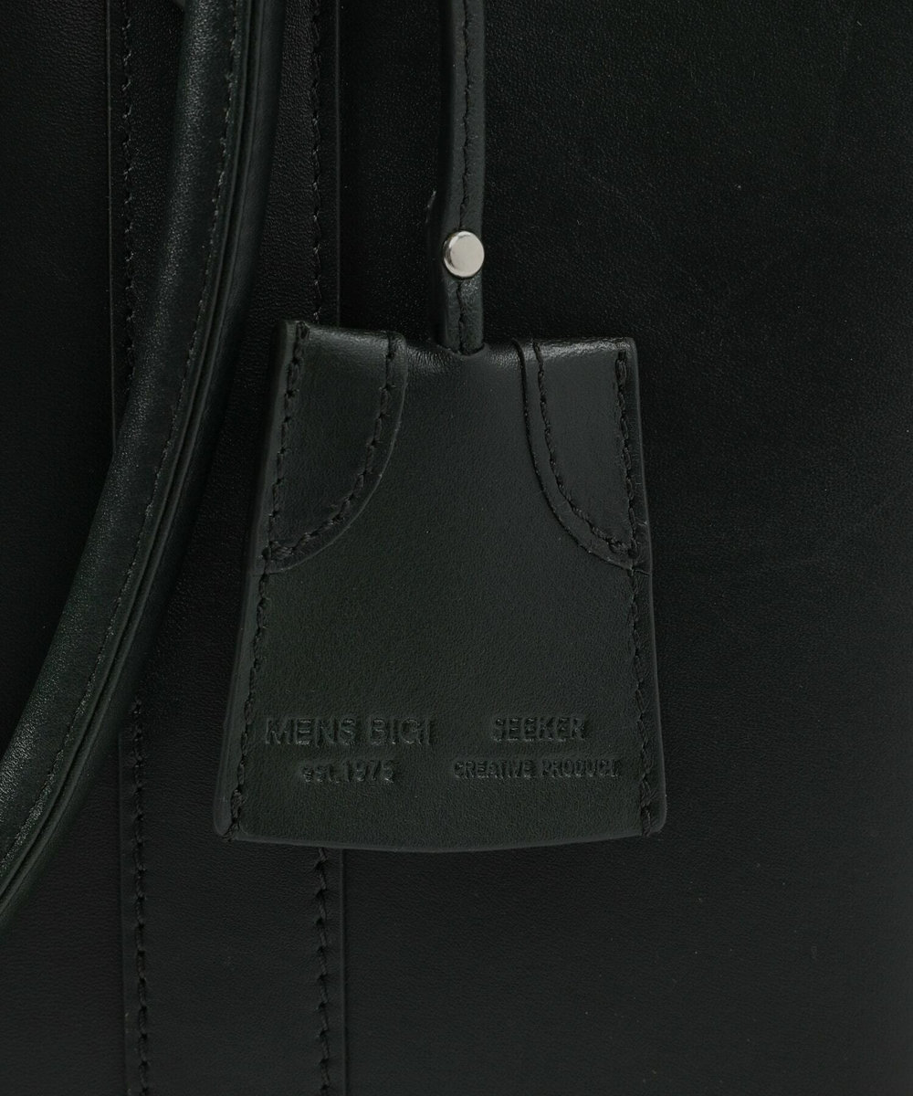 MEN'S BIGI 【SEEKER/シーカー】別注ムラレザー2WAYトートバッグ ブラック