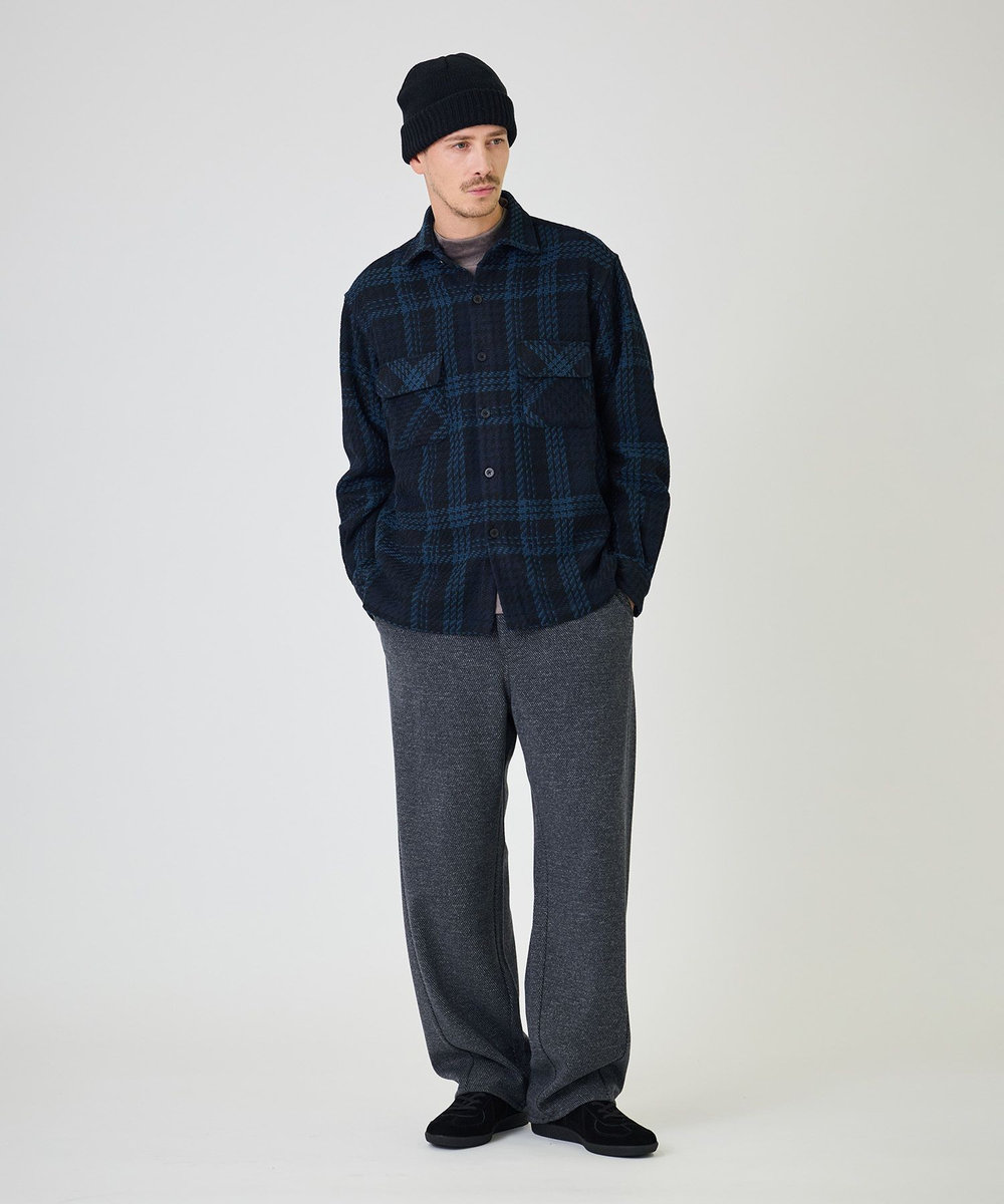 UNION STATION BASIQUENTI 2WAYコットンアクリルニットワッチ ブラック