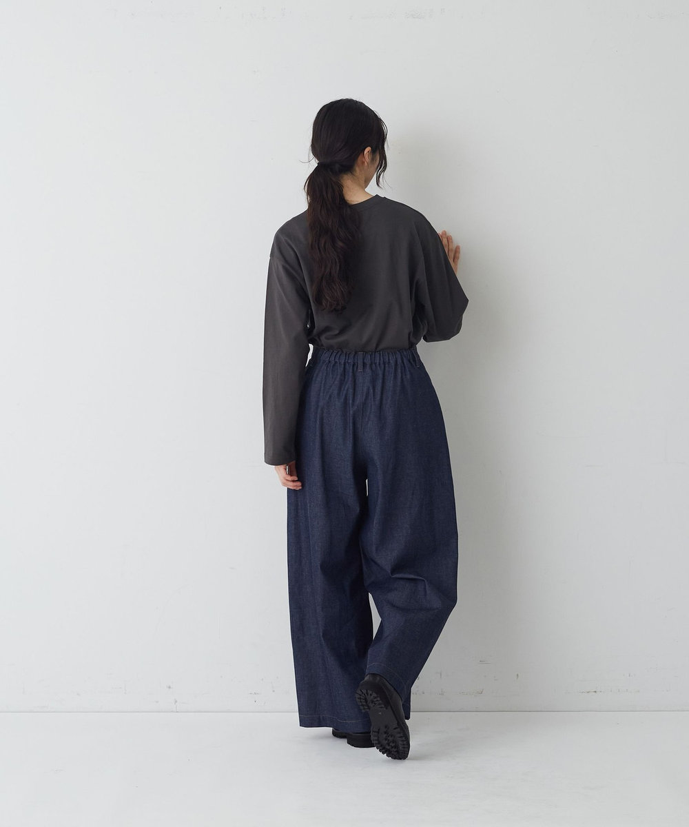 congés payés ADIEU TRISTESSE ワークワイドパンツ インディゴブルー