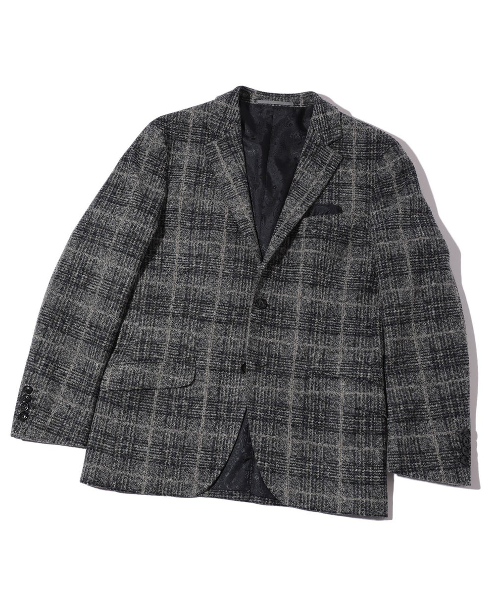 MEN'S BIGI 【LANIFICIO ROMA】ジャージテーラードジャケット ブルー系その他
