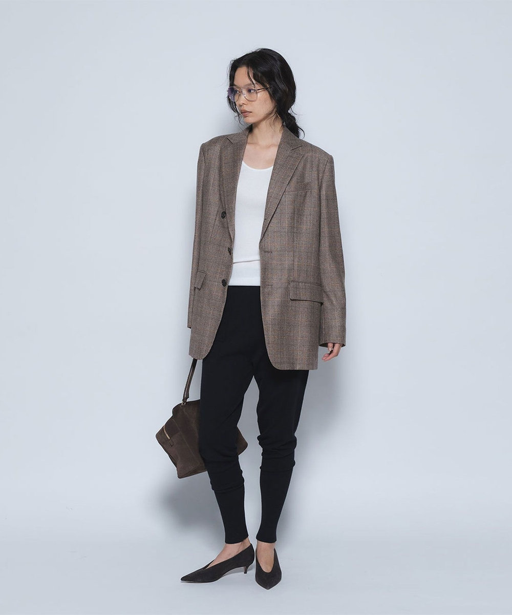 1er Arrondissement ＜INSCRIRE/アンスクリア＞グレンチェックジャケット チェック
