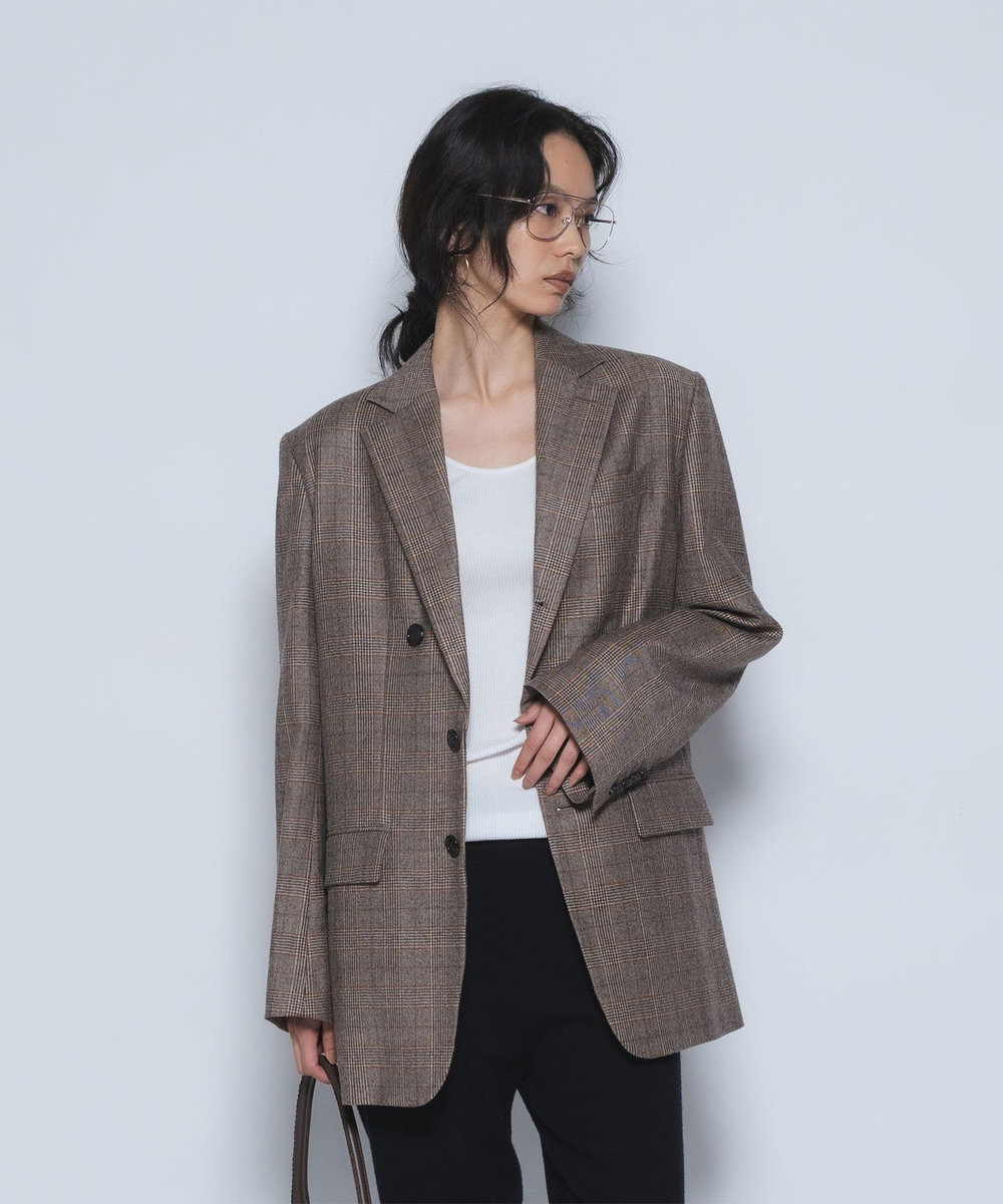 1er Arrondissement ＜INSCRIRE/アンスクリア＞グレンチェックジャケット チェック