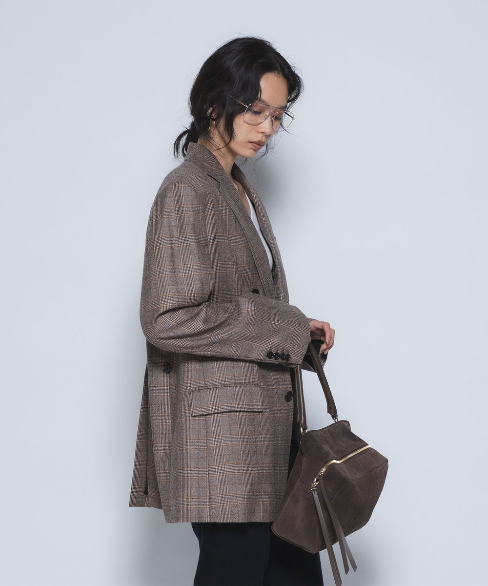 1er Arrondissement ＜INSCRIRE/アンスクリア＞グレンチェックジャケット チェック