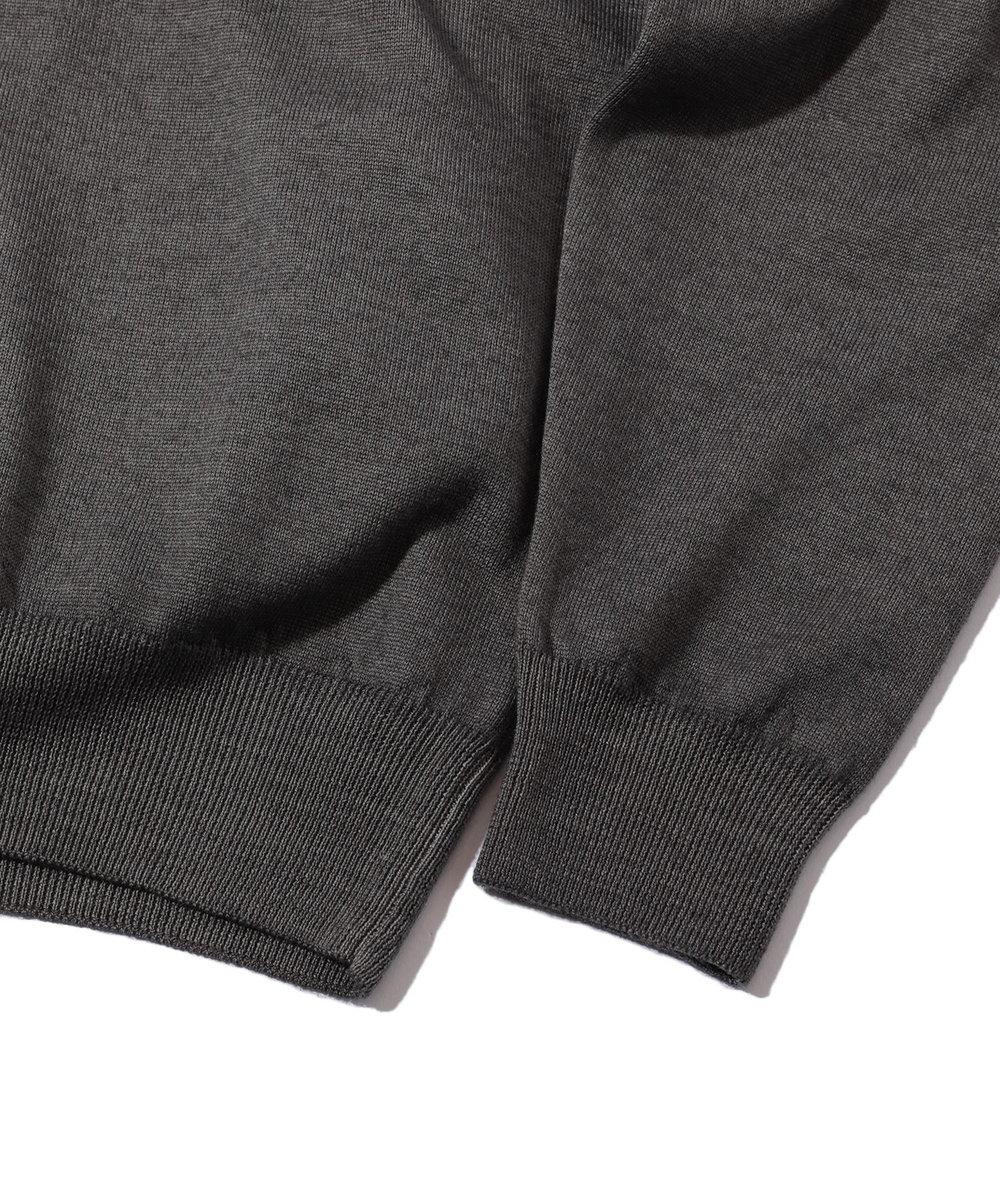 MEN'S BIGI 【FILIPPO DE LAURENTIIS】12G天竺ハイゲージニット グレー