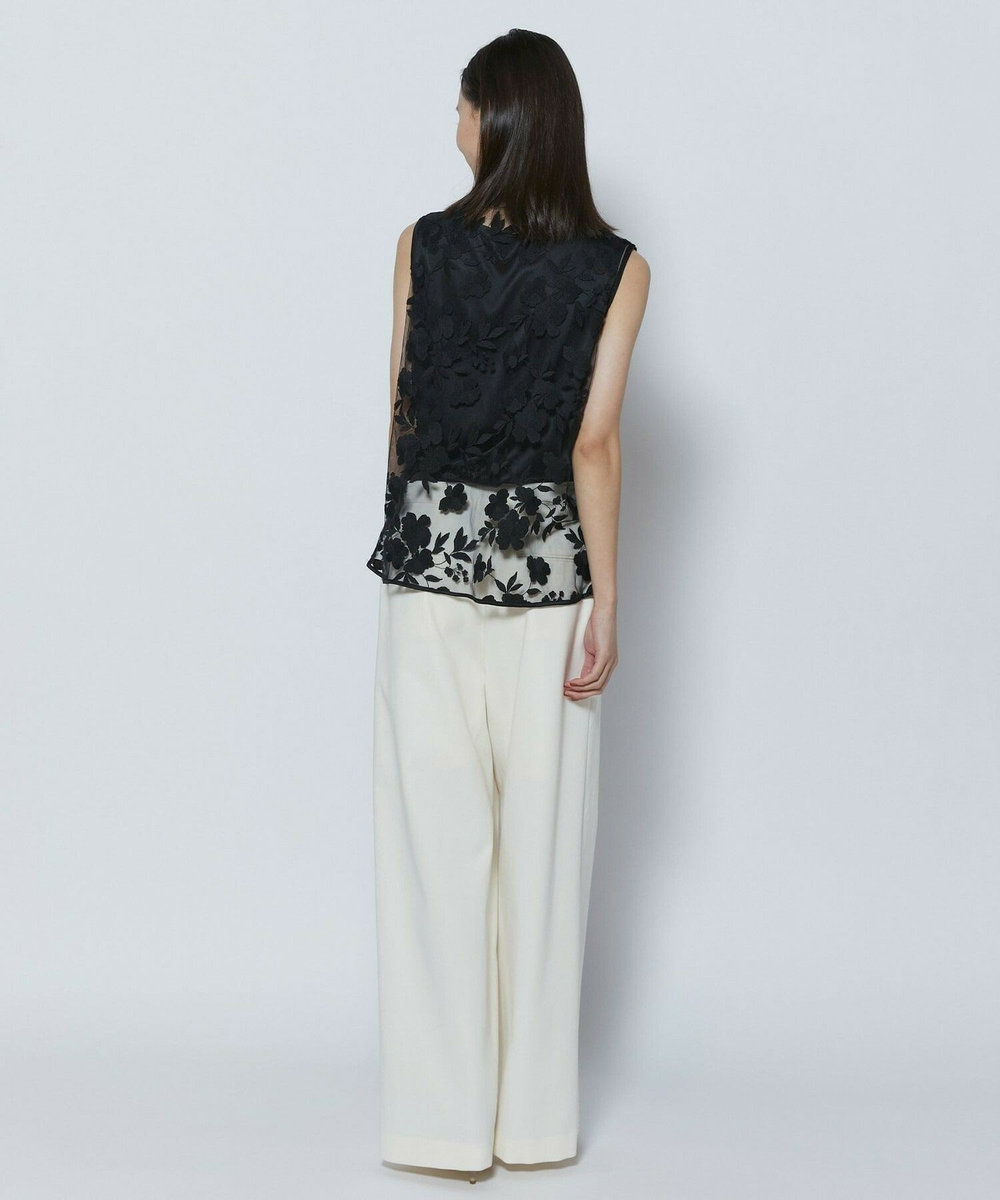 L'EQUIPE COUTURIER 60/2Vダブルクロスパンツ ホワイト