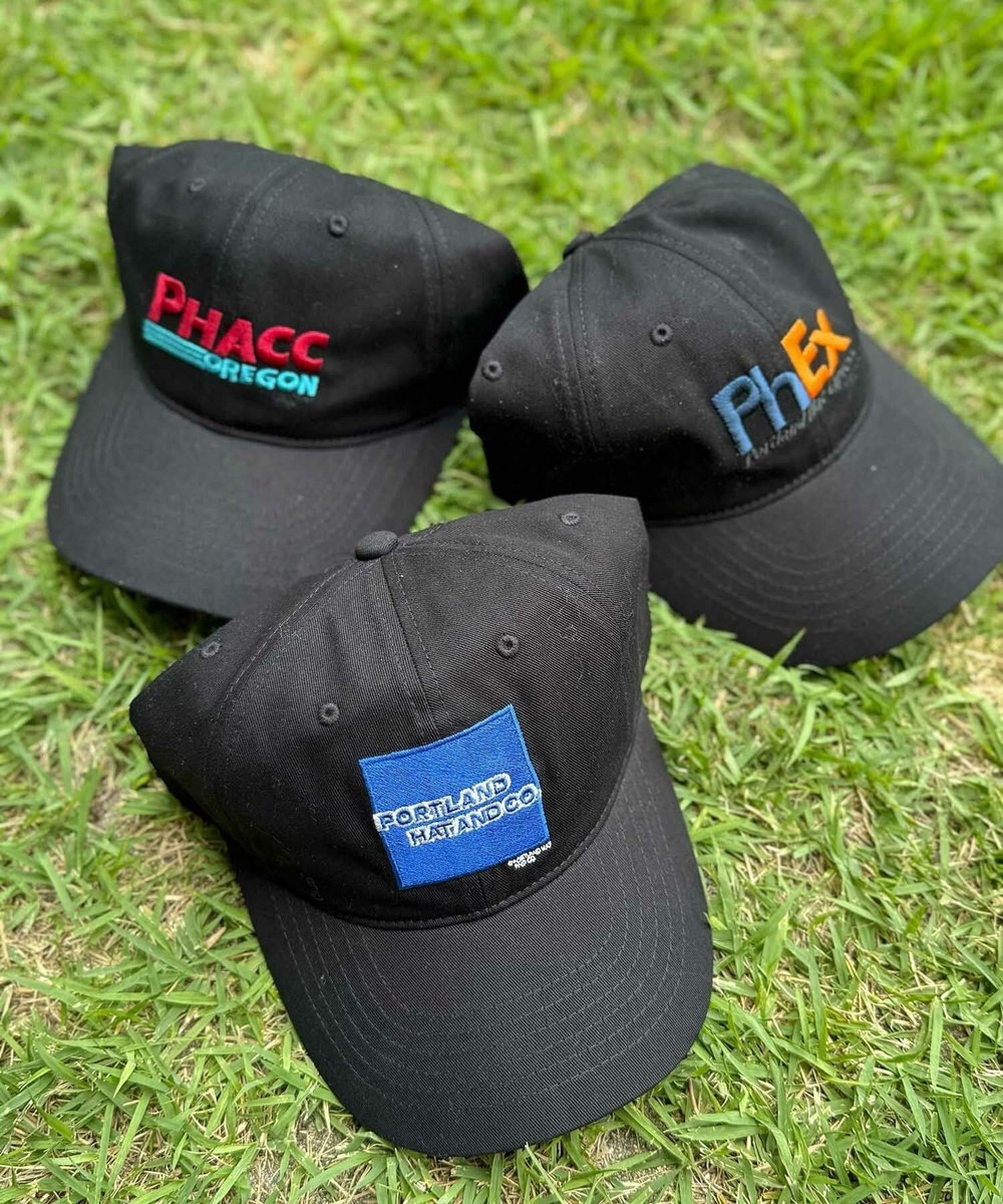 UNION STATION PORTLAND HAT AND CO LOGO CAP ブラック