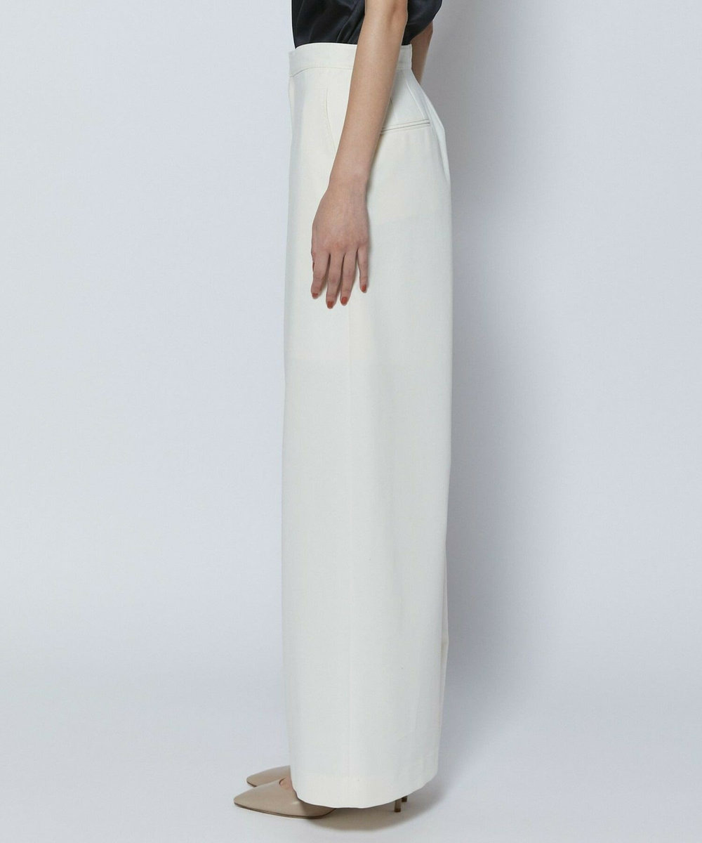L'EQUIPE COUTURIER 60/2Vダブルクロスパンツ ホワイト