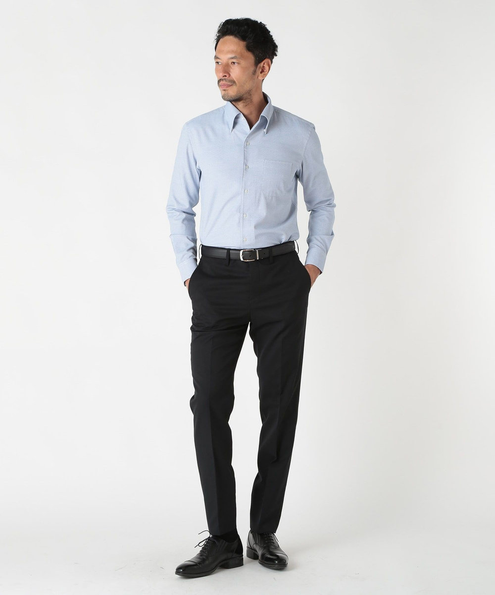 MEN'S BIGI コットンポリエステルドビーシャツ<EASY CARE> ホワイト系その他