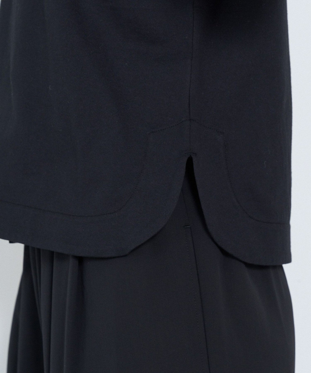 ADIEU TRISTESSE ドロップショルダーTシャツ ブラック