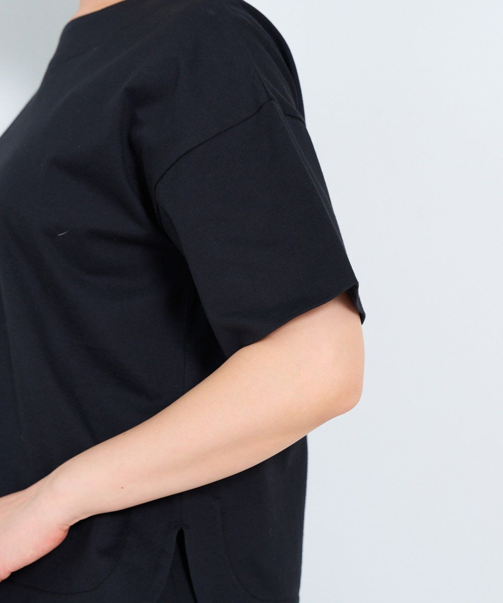 ADIEU TRISTESSE ドロップショルダーTシャツ ブラック