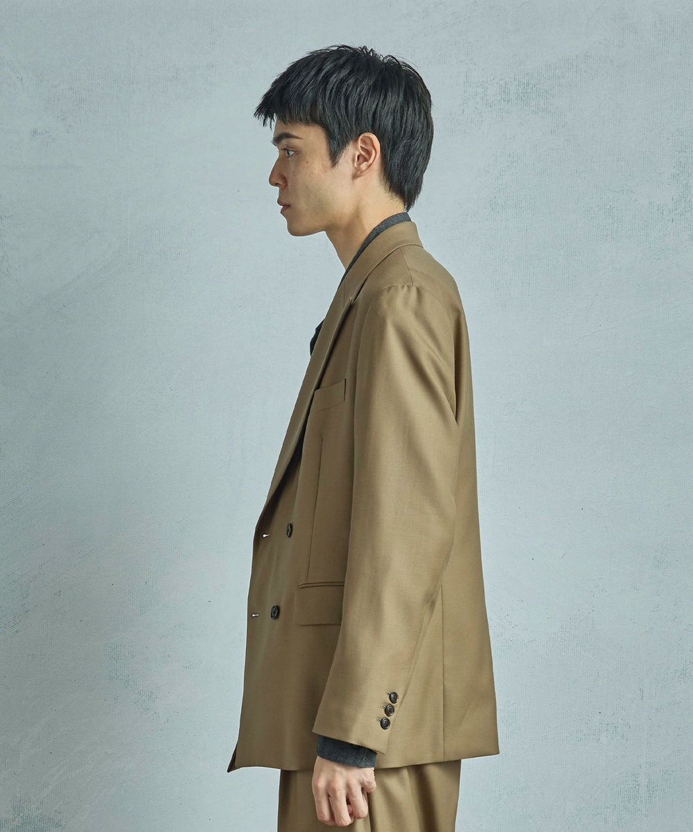 MEN'S BIGI 【50th Anniv . 菊池武夫】TECHWOOL TWILL TAILORED JACKET ベージュ