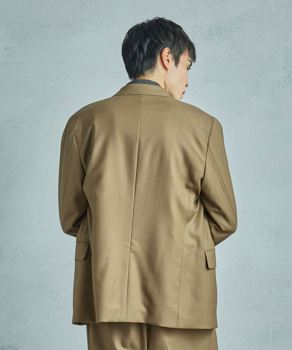 MEN'S BIGI 【50th Anniv . 菊池武夫】TECHWOOL TWILL TAILORED JACKET ベージュ