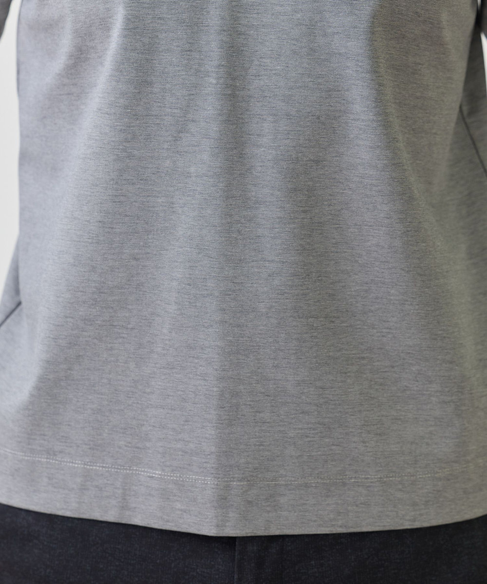 UNION STATION  シルケットスムースVネックテイラーTシャツ グレー