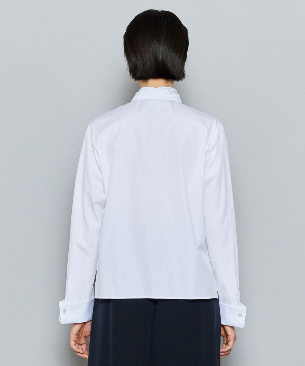 L'EQUIPE COUTURIER ハイカウントコットンシャツ ホワイト