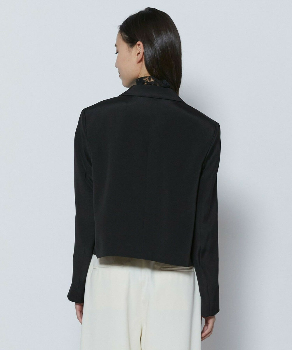 L'EQUIPE COUTURIER シルク二重織ジャケット ブラック