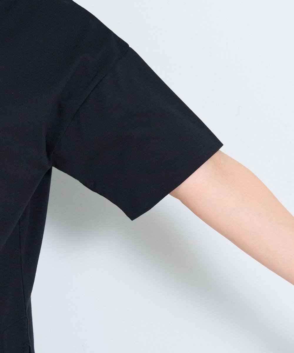 ADIEU TRISTESSE ドロップショルダーTシャツ ブラック