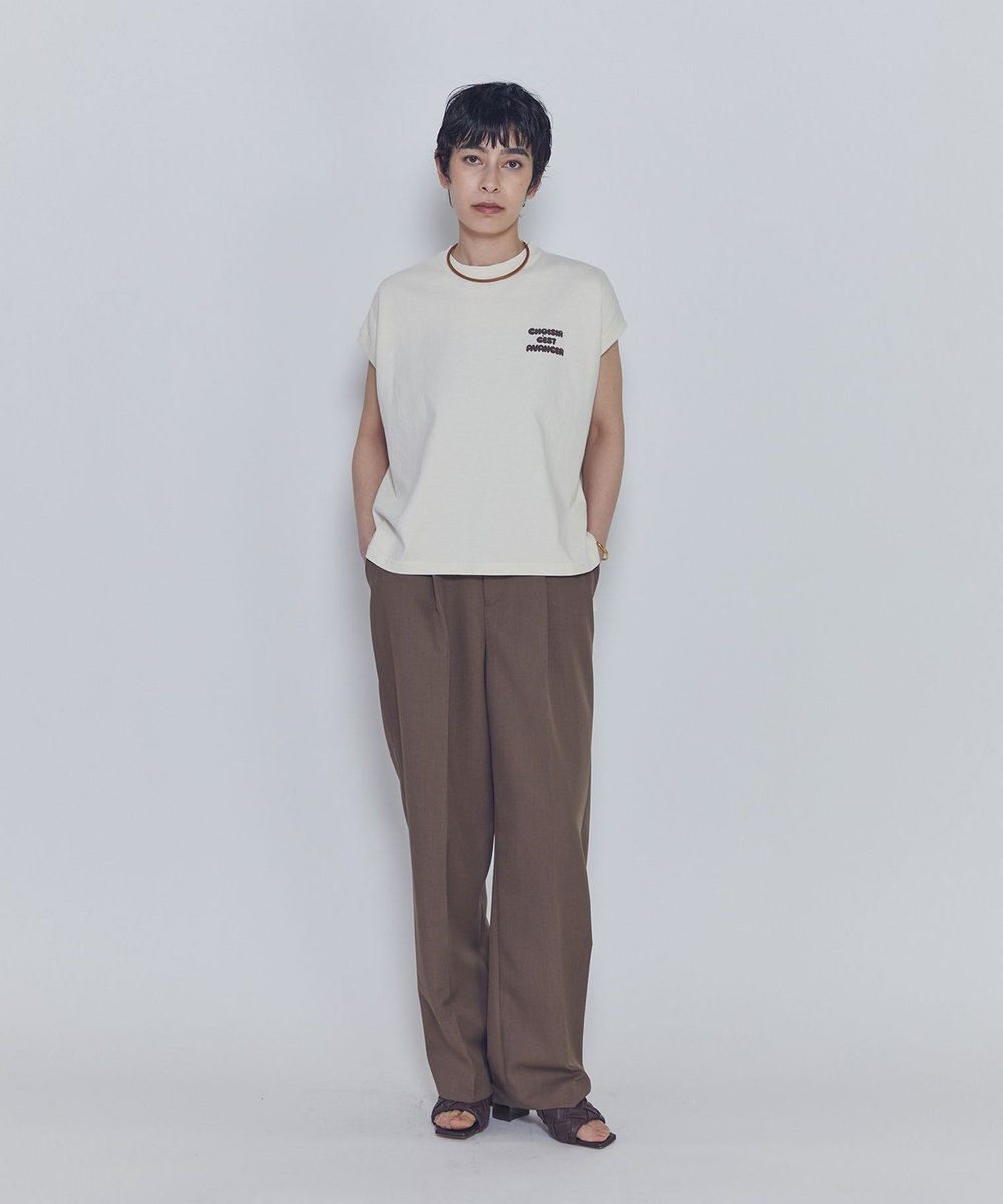 1er Arrondissement ＜upper hights / アッパーハイツ＞別注ビッグノースリーブTシャツ アイボリー