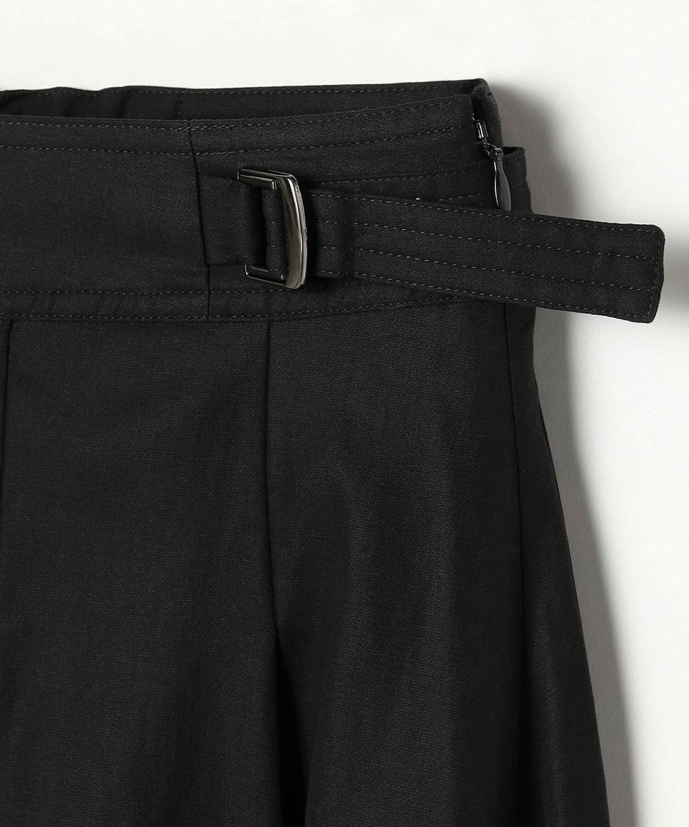 L'EQUIPE Lサイズ（大きいサイズ） 【大きいサイズ】100/2オーガニックコットンスカート ブラック