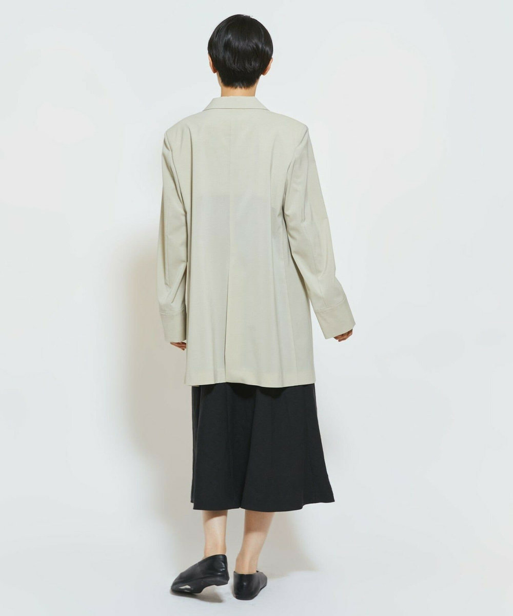 MOGA Collection MOGA Collection Cu/Pメランジロングジャケット ベージュ