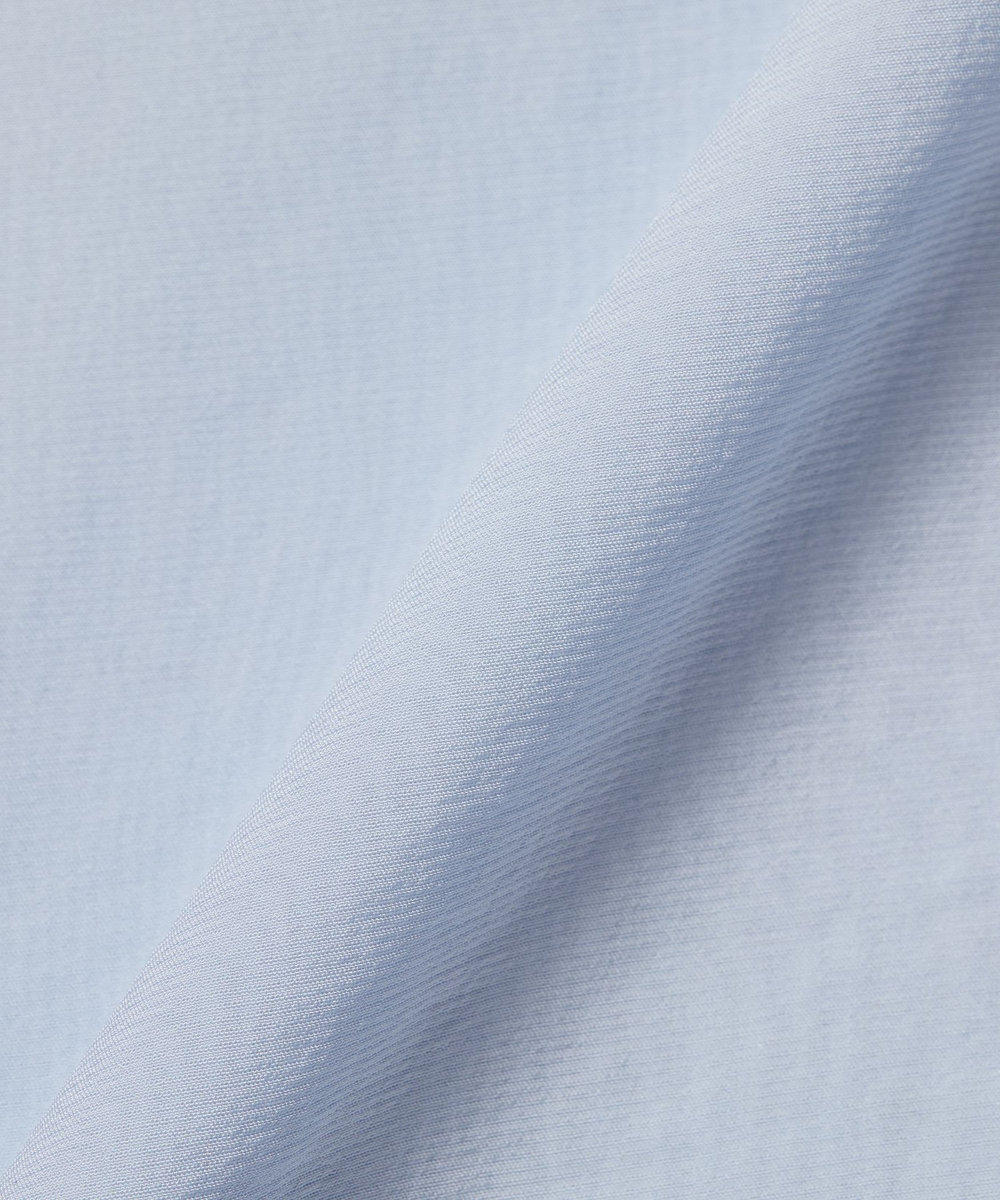 DÉPAREILLÉ SILKY RUFFLE BLOUSE / シルキーラッフルブラウス サックスブルー