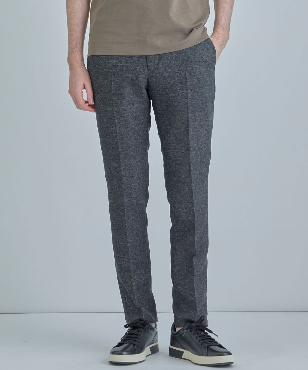 MEN'S BIGI 【ACTIVE TAILOR】カラミメッシュストレッチパンツ＜軽量/通気性/ストレッチ＞ ブラック