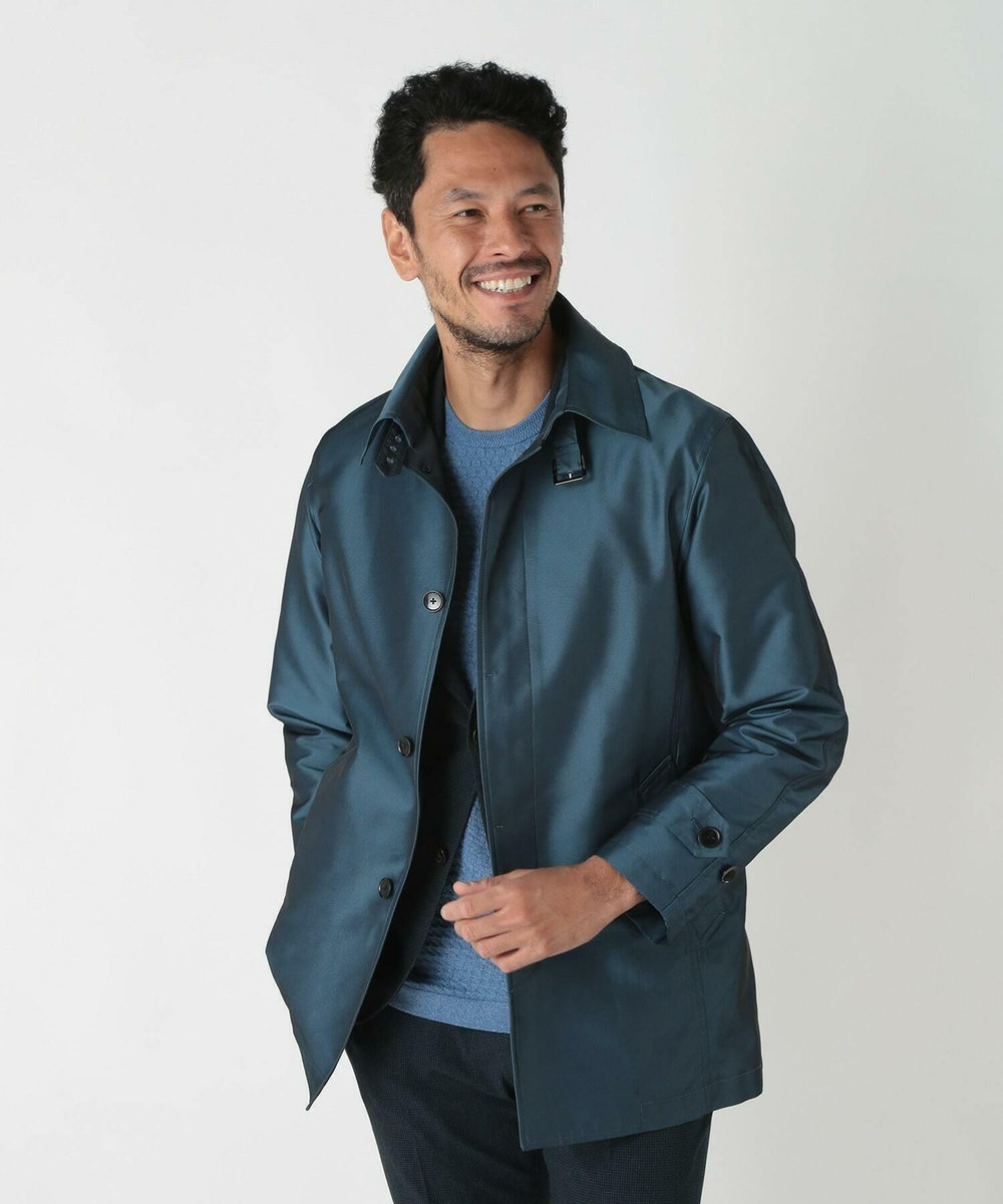MEN'S BIGI シャンブレーツイルメモリースプリングコート ネイビー