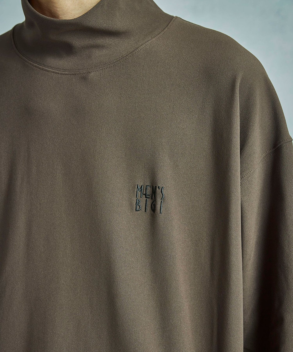 MEN'S BIGI 【50th Anniv . 中田 慎介】NYLON TURTLENECK CUT SEW ブラウン