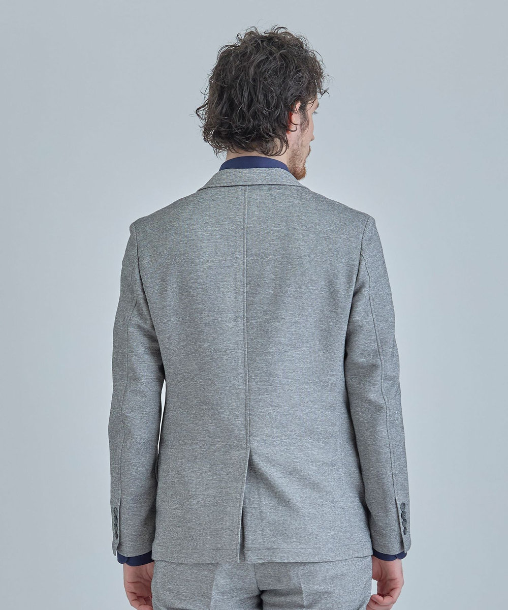 MEN'S BIGI 【ACTIVE TAILOR】カラミメッシュストレッチジャケット＜軽量/通気性/ストレッチ＞ グレー